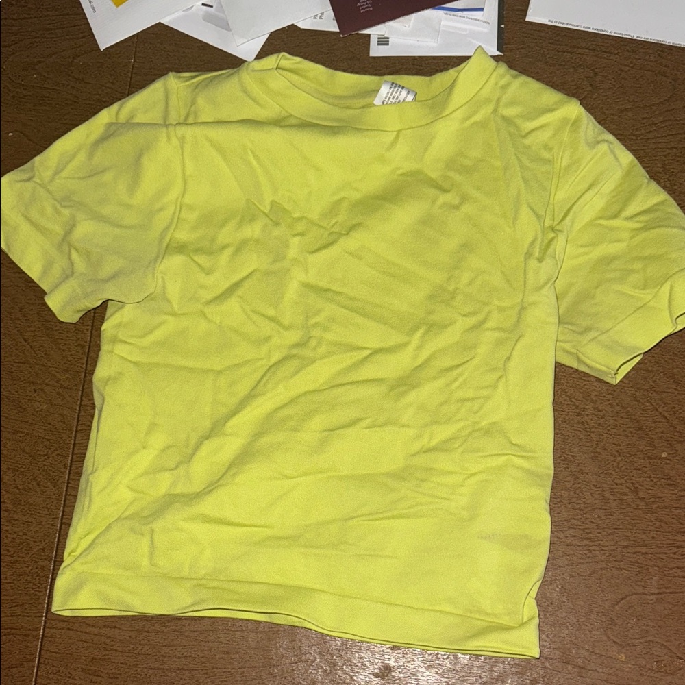 a new day Women's Bright Yellow Short Sleeve Tee